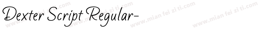 Dexter Script Regular字体转换